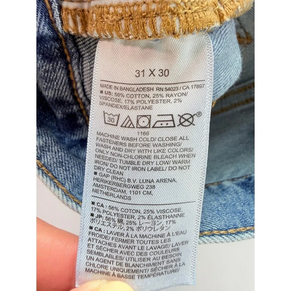 Banana Republic Travel Athletic Men 31x30‎ Light Blue Denim Jeans 875054-04